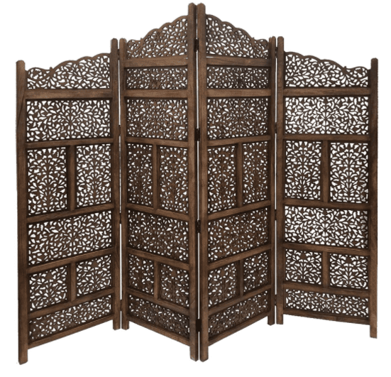 carved wood headboard