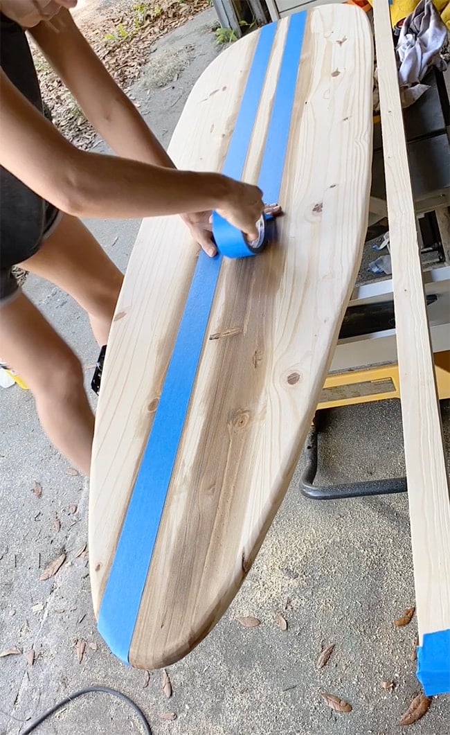 diy trä surfbräda