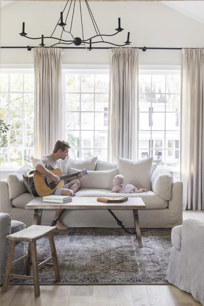 linen sofa