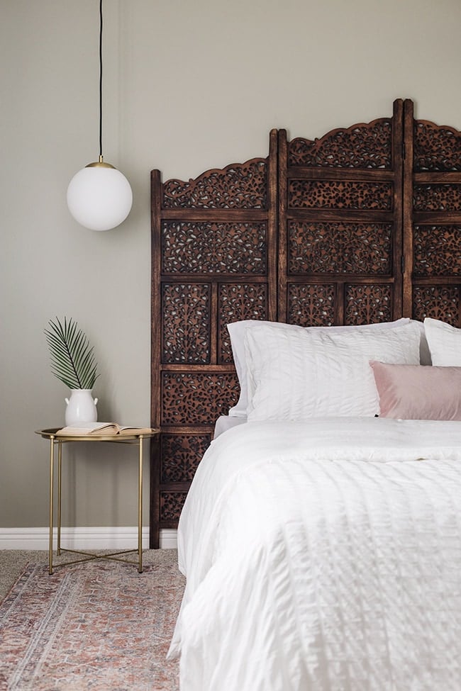 room divider headboard