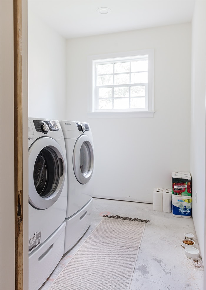 laundry room before