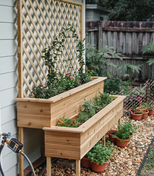 diy tiered herb planter