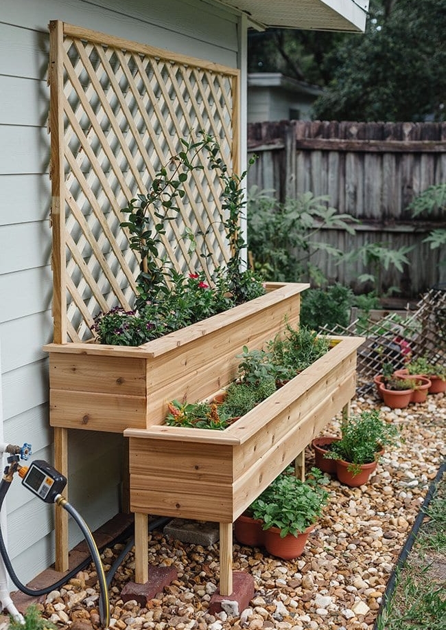 diy tiered herb planter