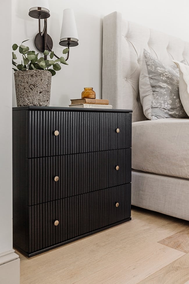 Black and Wood Dresser Makeover - Maison de Pax