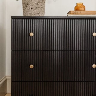 diy fluted dresser