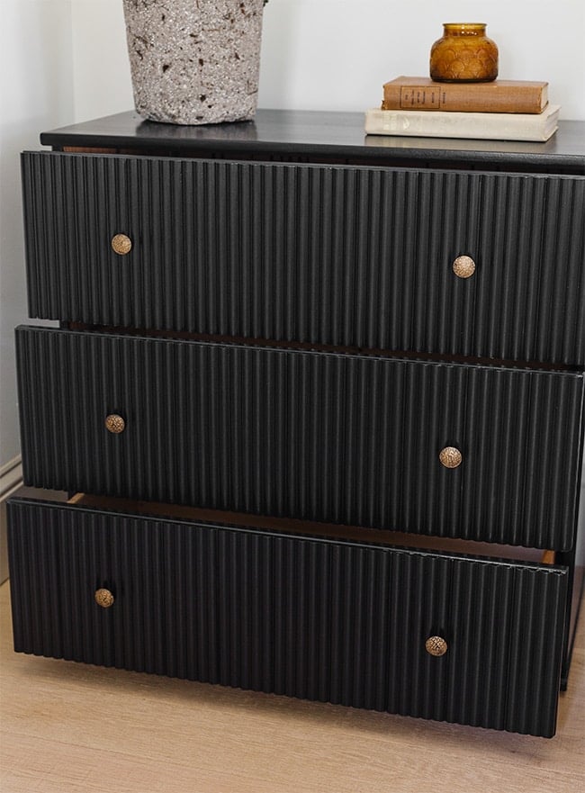Fluted on sale wood dresser