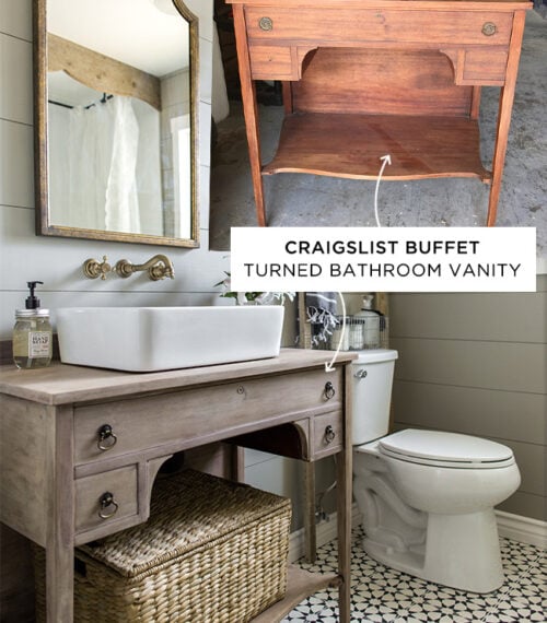 buffet vanity makeover