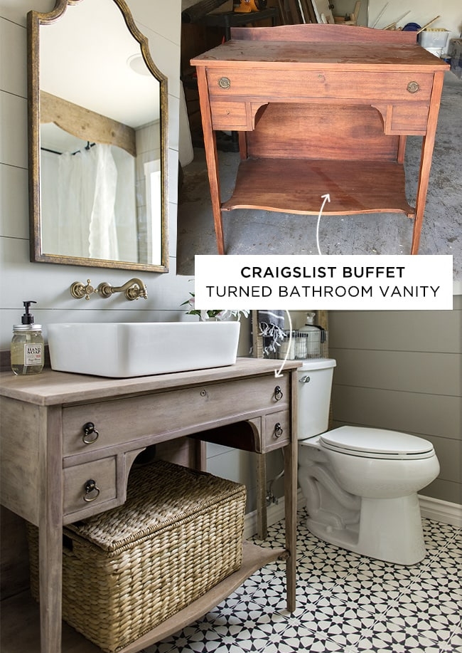 buffet vanity makeover