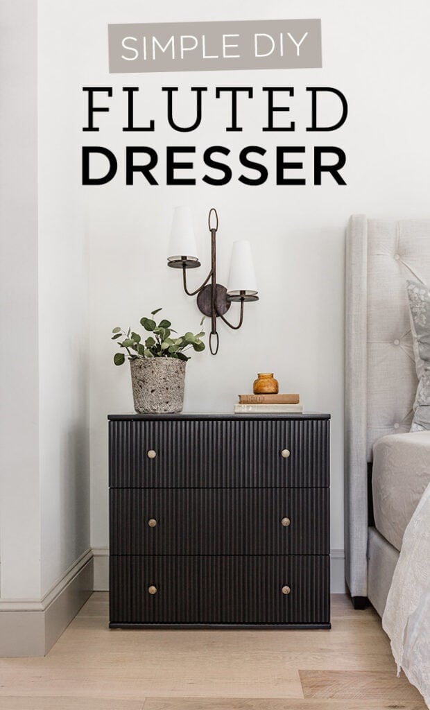 diy fluted dresser