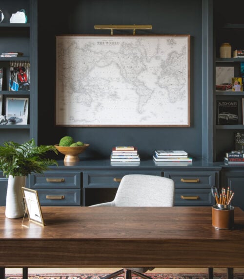 navy blue office