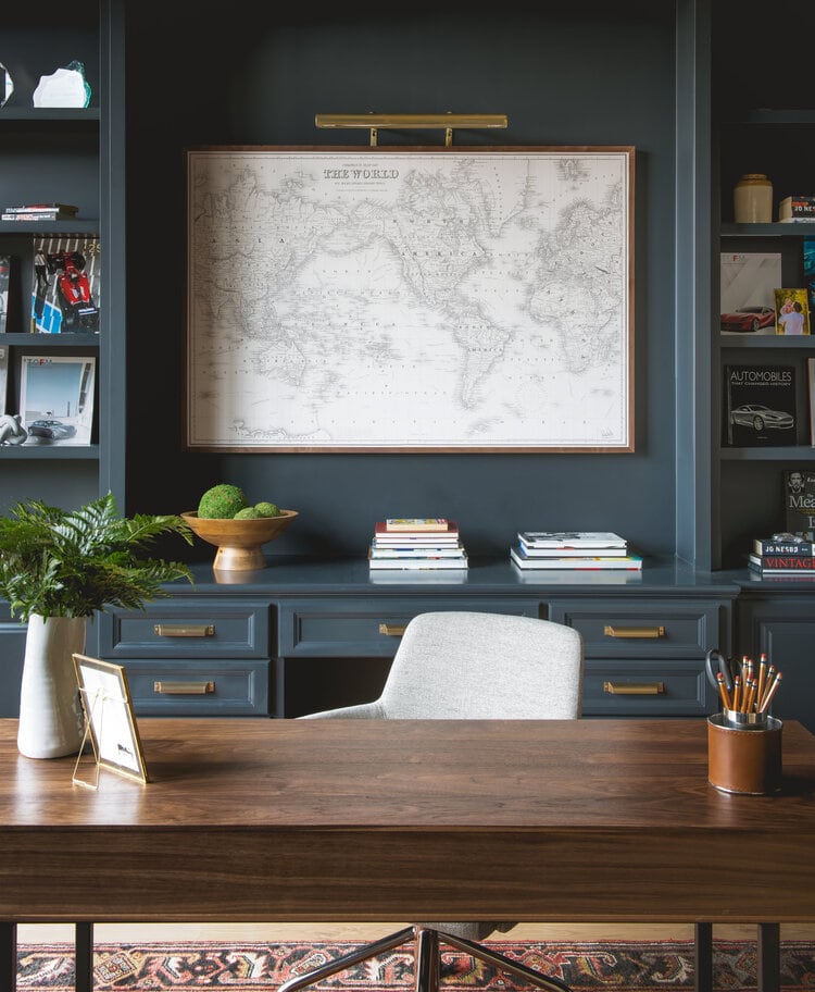 navy blue office