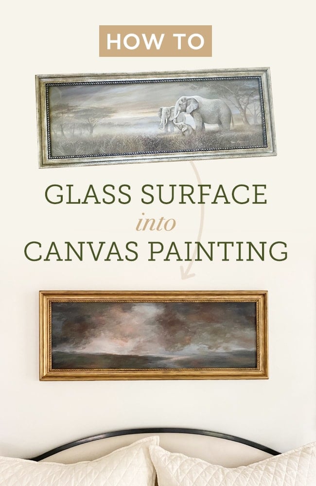 turn glass into a canvas painting