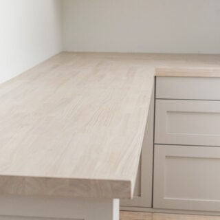 how to white wash butcher block