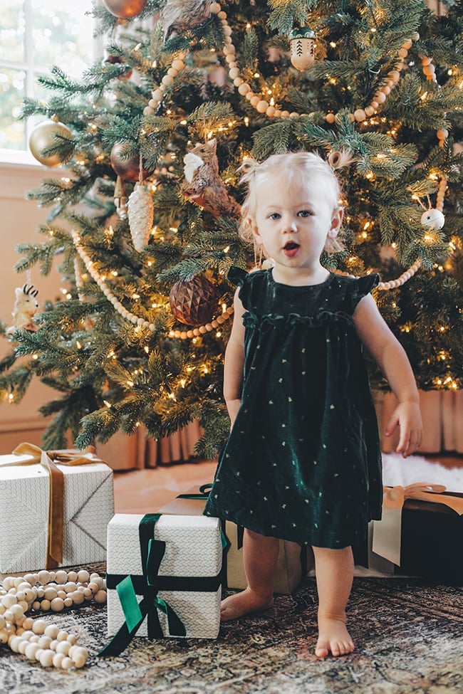 green christmas dress