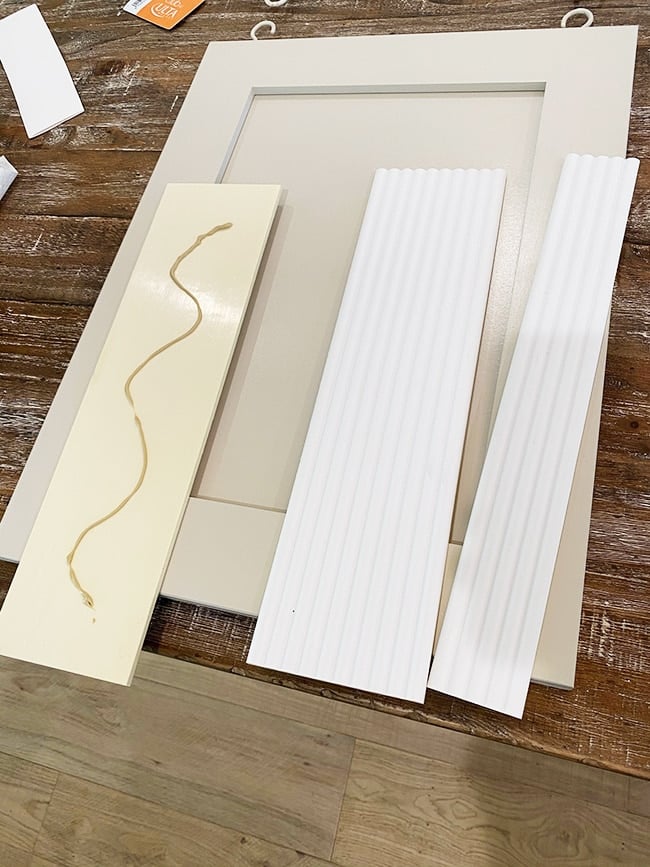 diy fluted ikea cabinet doors