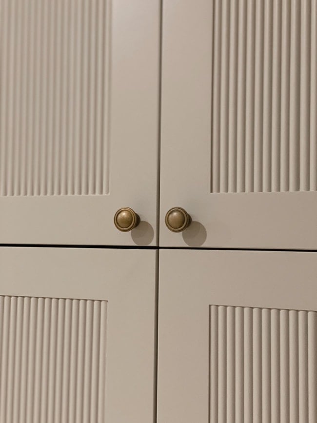 diy fluted cabinet doors