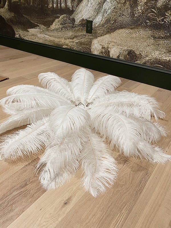 Ostrich feather chandelier diy hotsell