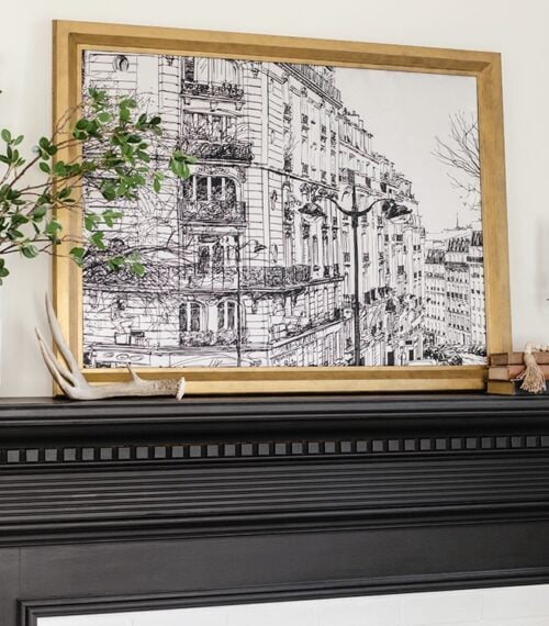 diy framed tapestry