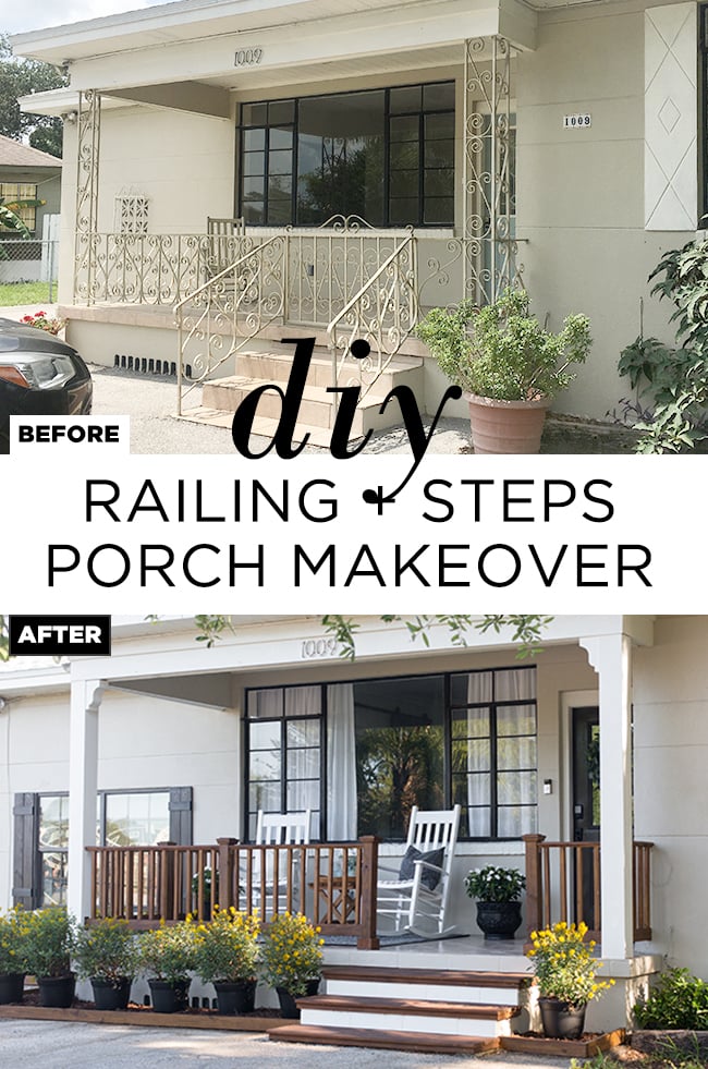 4 easy steps for a quick front porch Summer makeover!