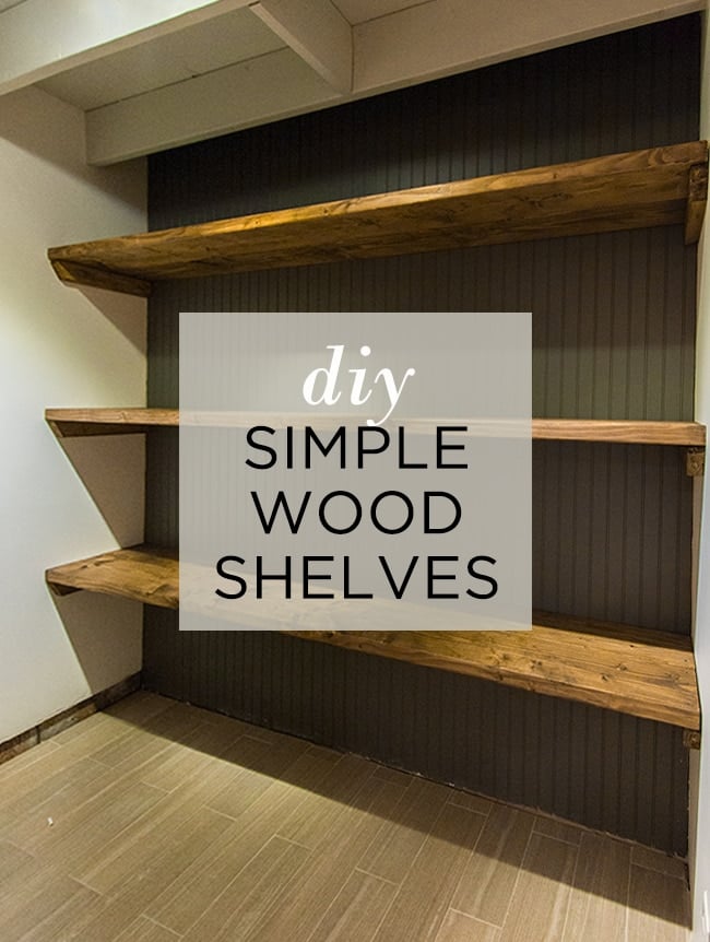 Diy Simple Wood Shelves Jenna Sue, How To Build Deep Storage Shelves