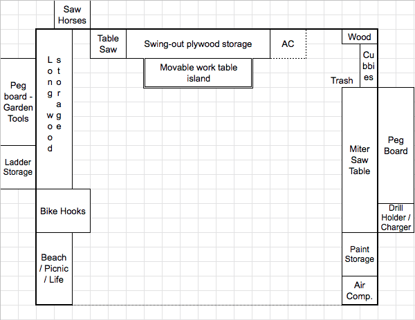 garage workshop layout ideas