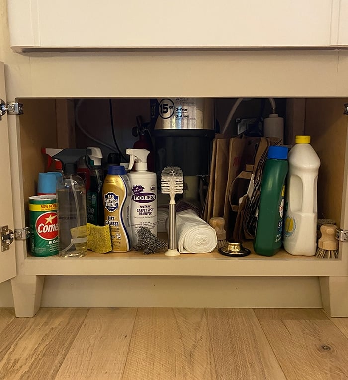 DIY Under Sink Storage