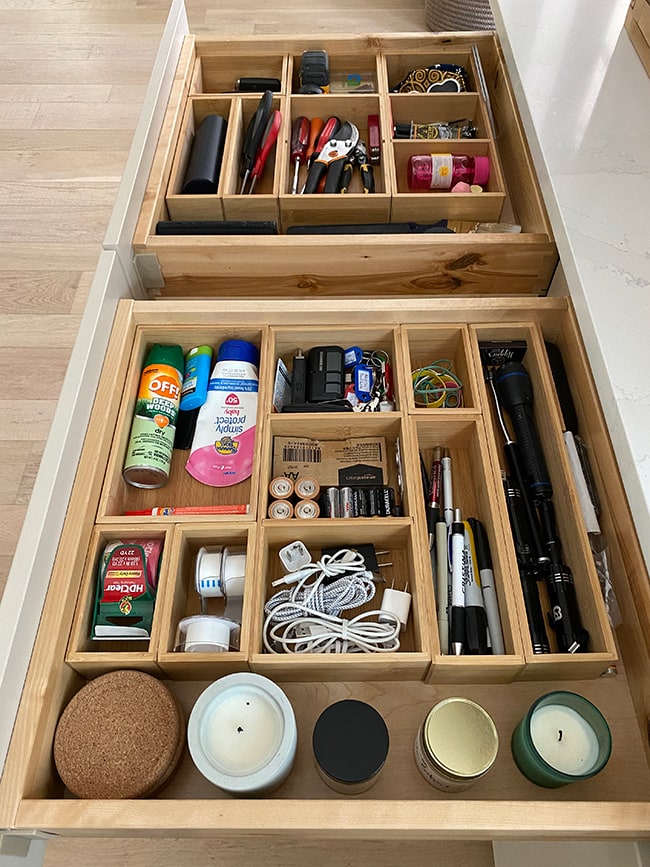 Kitchen Organization - DIY Tiered Spice Drawer Insert - Addicted 2  Decorating®