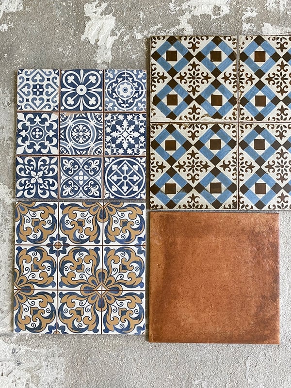 patterned tile spanish style