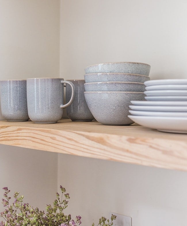 Kitchen Shelf Styling Tips (and budget finds!) - Jenna Sue Design