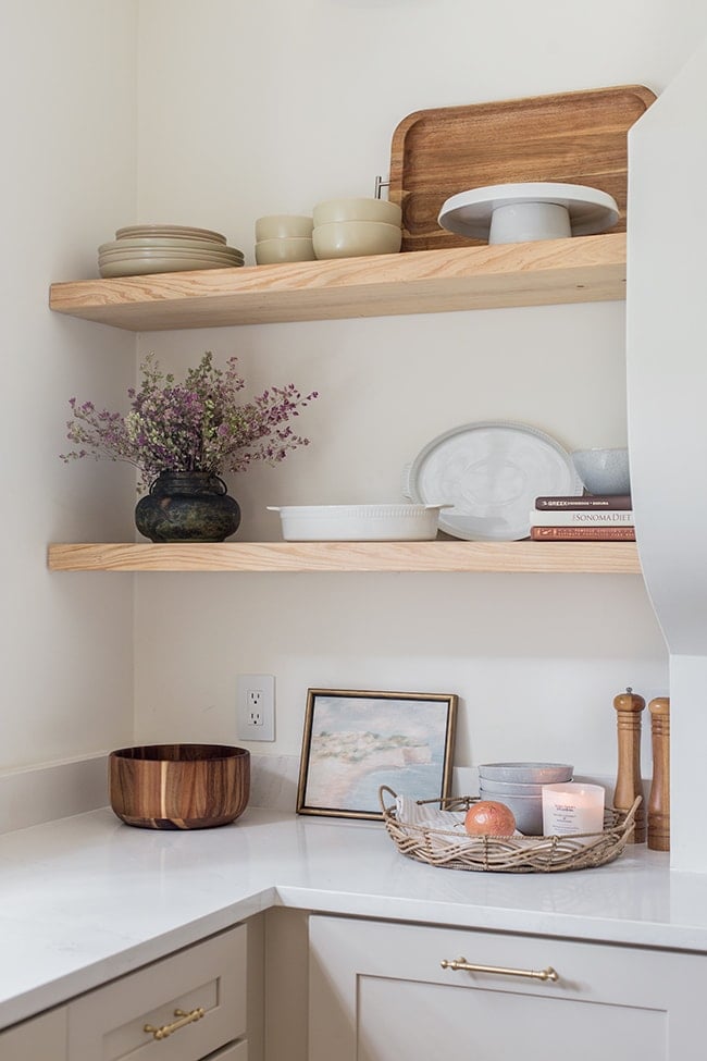 Kitchen Shelf Styling Tips (and budget finds!) - Jenna Sue Design