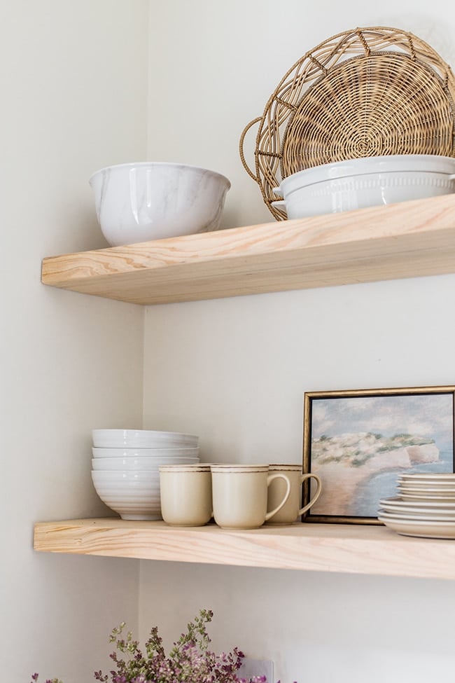 5 tips and tricks to style open shelving — Sunny Circle Studio