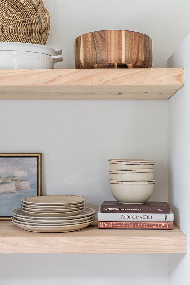 Kitchen Shelf Styling Tips (and budget finds!) - Jenna Sue Design