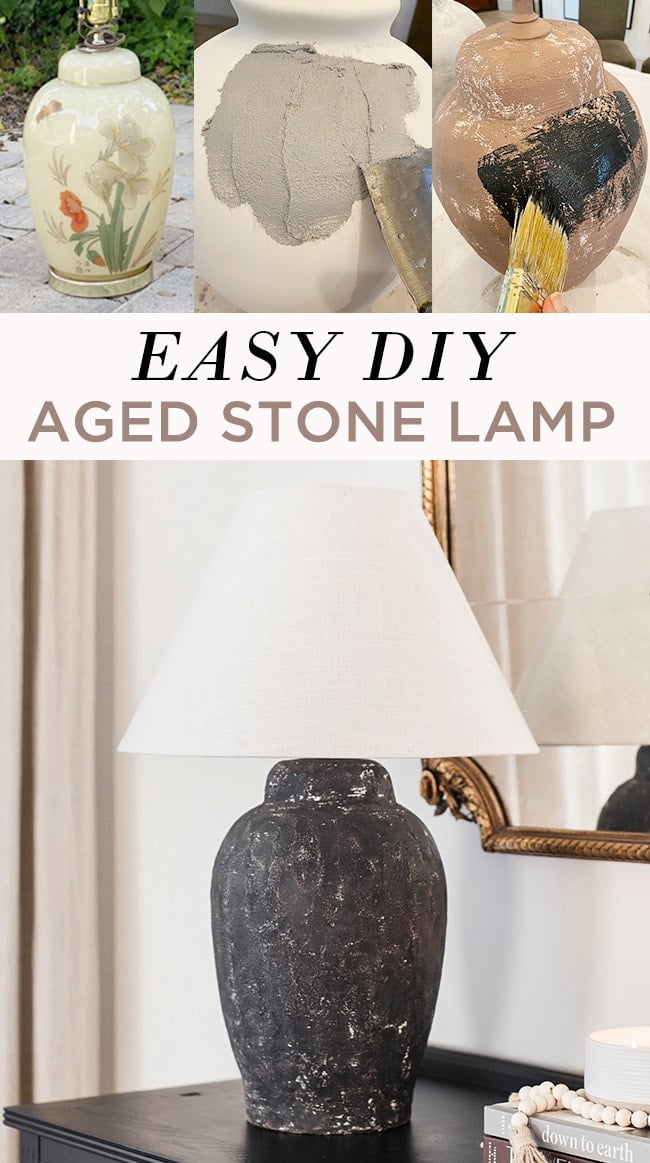 diy cement lamp tutorial