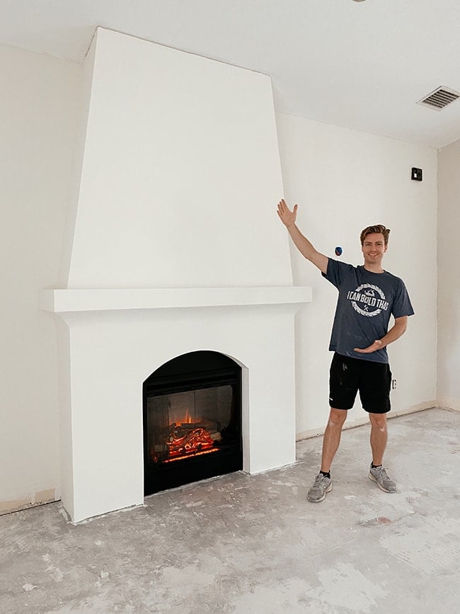 Build An Elegant Electric Fireplace, Building A Fireplace Wall