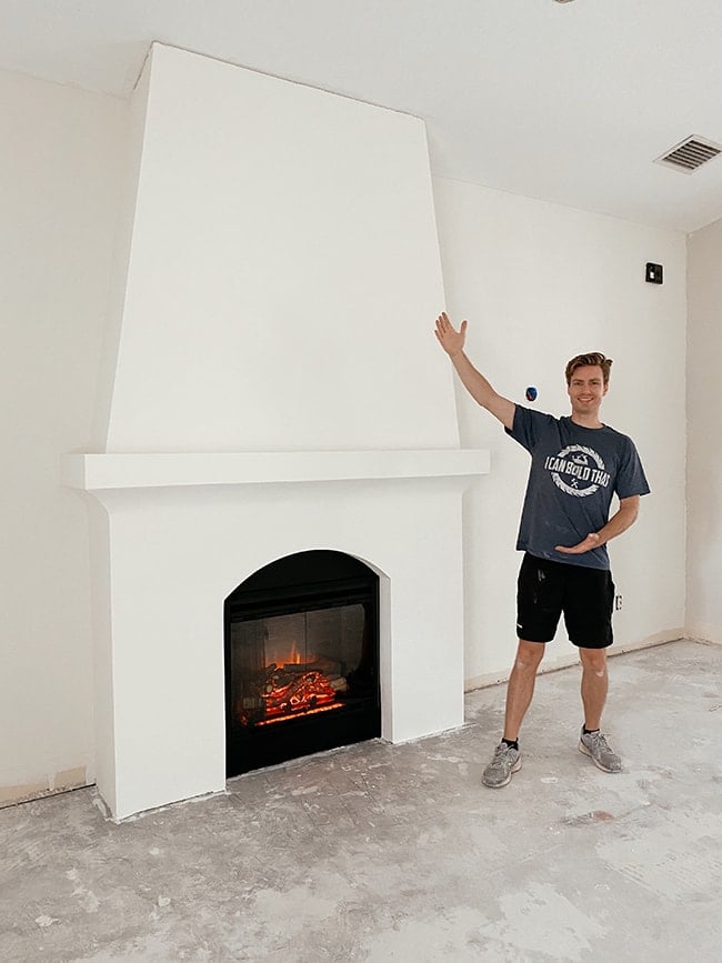 diy fireplace