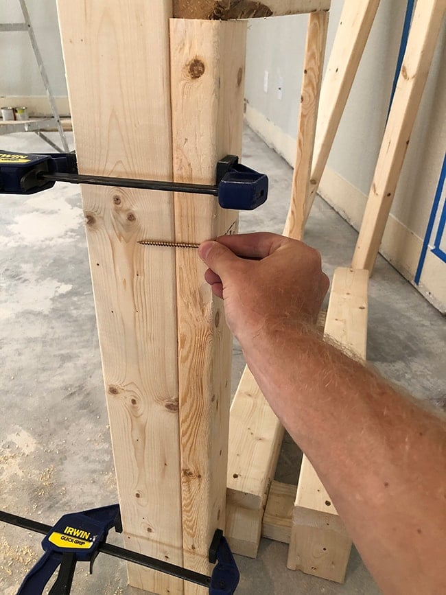 building a frame for an electric fireplace