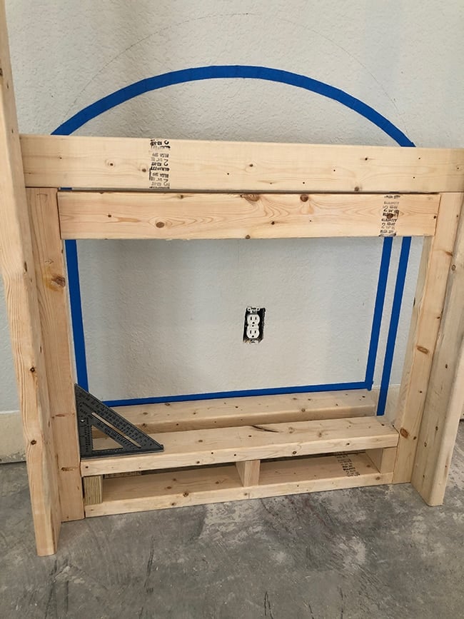 building a frame for an electric fireplace