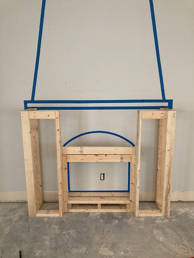 building a frame for an electric fireplace