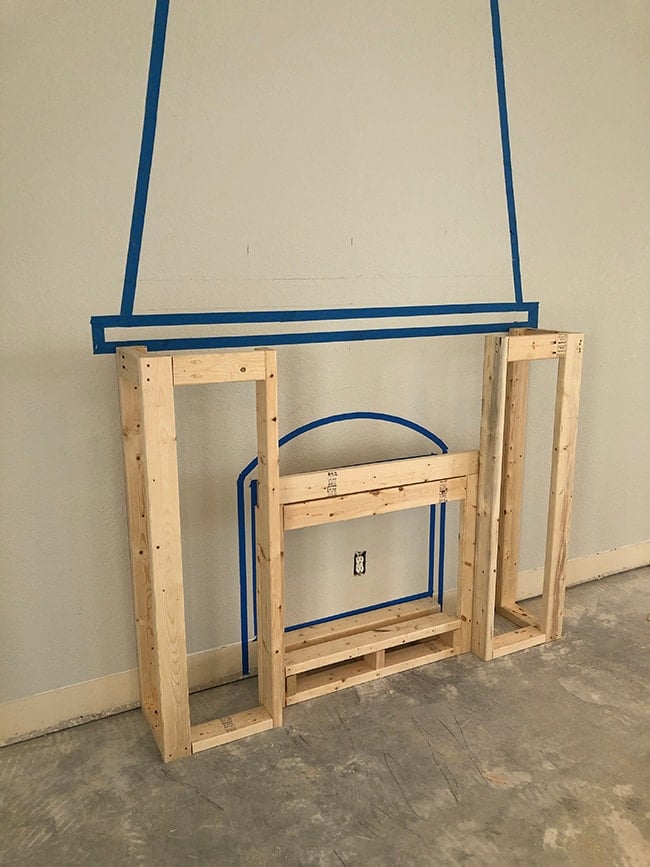 building a frame for an electric fireplace