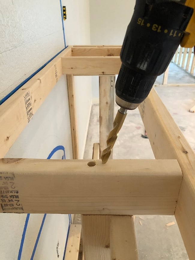 building a frame for an electric fireplace