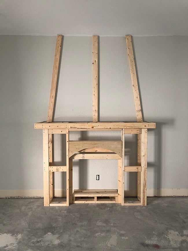 building a frame for an electric fireplace