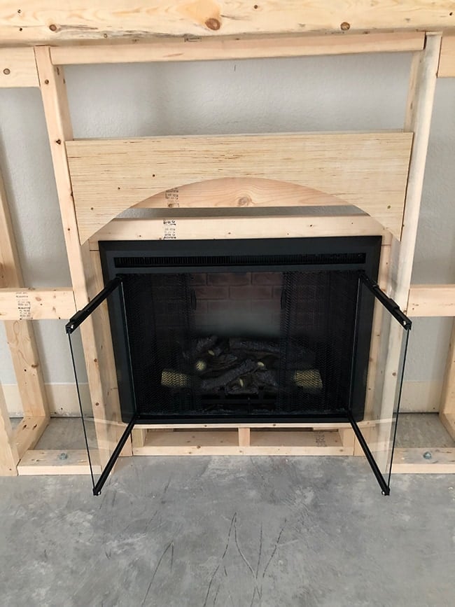 building a frame for an electric fireplace