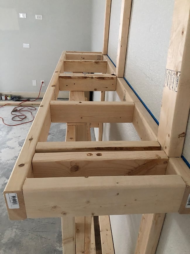 building a frame for an electric fireplace