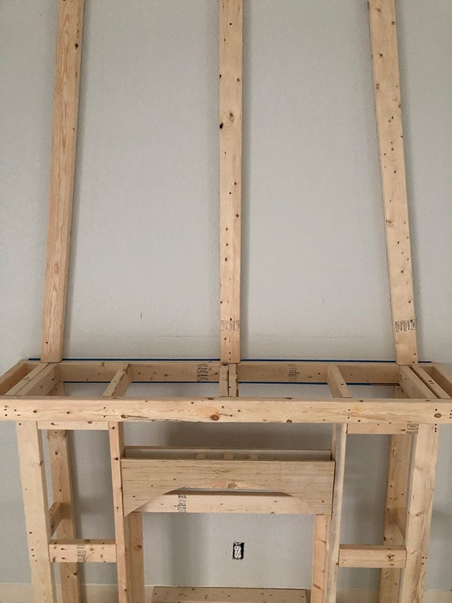 building a frame for an electric fireplace