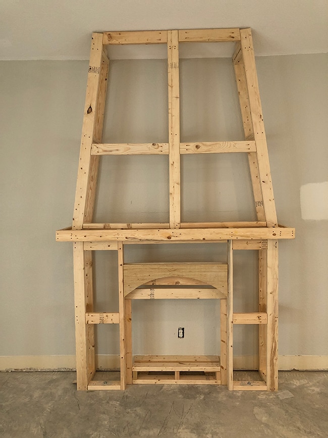 building a frame for an electric fireplace