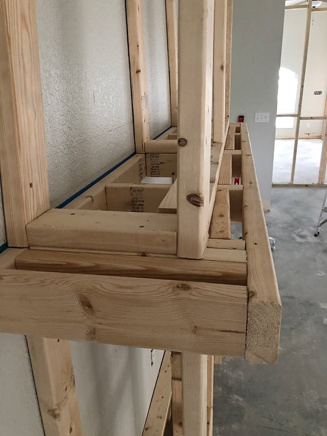 building a frame for an electric fireplace