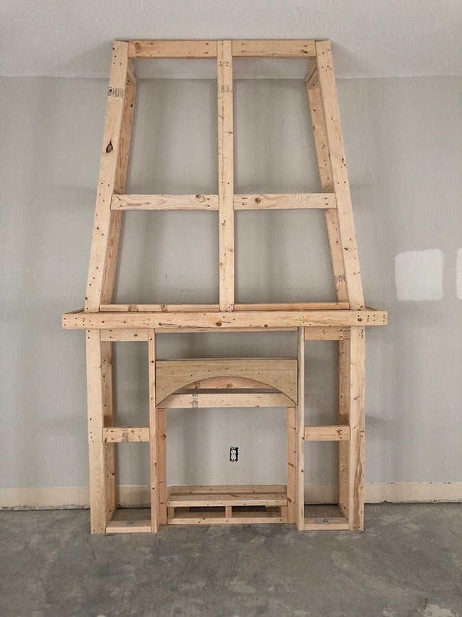 building a frame for an electric fireplace