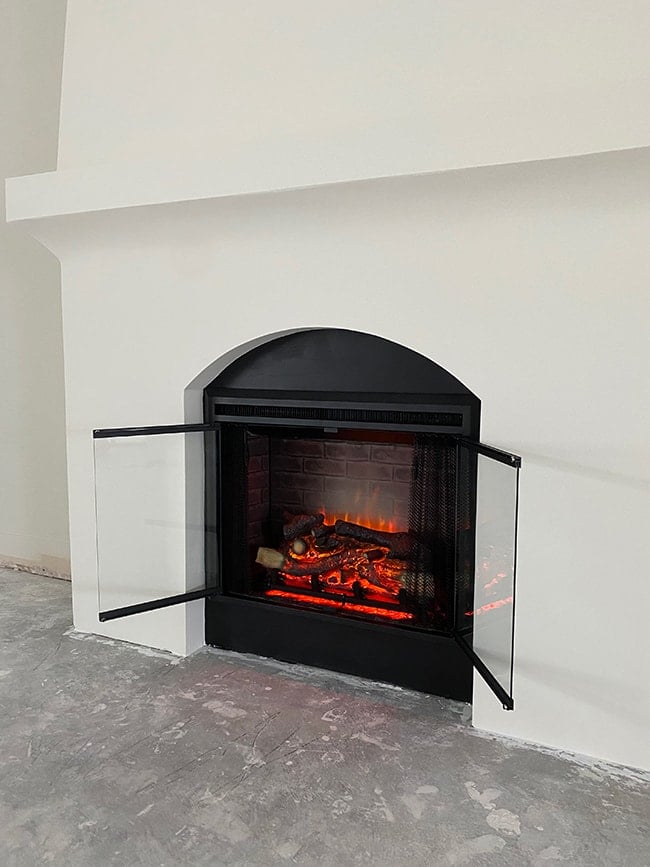 how to diy a built in electric fireplace