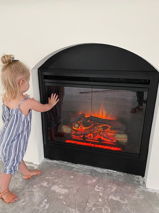 how to diy a built in electric fireplace