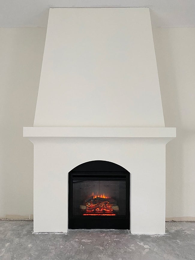 how to diy a built in electric fireplace